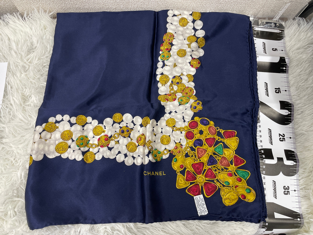Chanel Navy Scarves A-19221