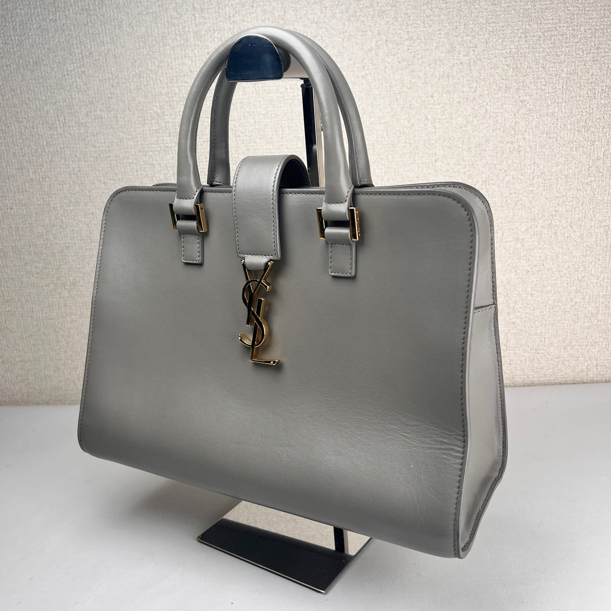 Saint Laurent Gray Handle Bags A-19263