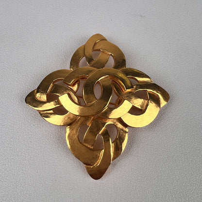 Chanel Gold Brooches A-19279