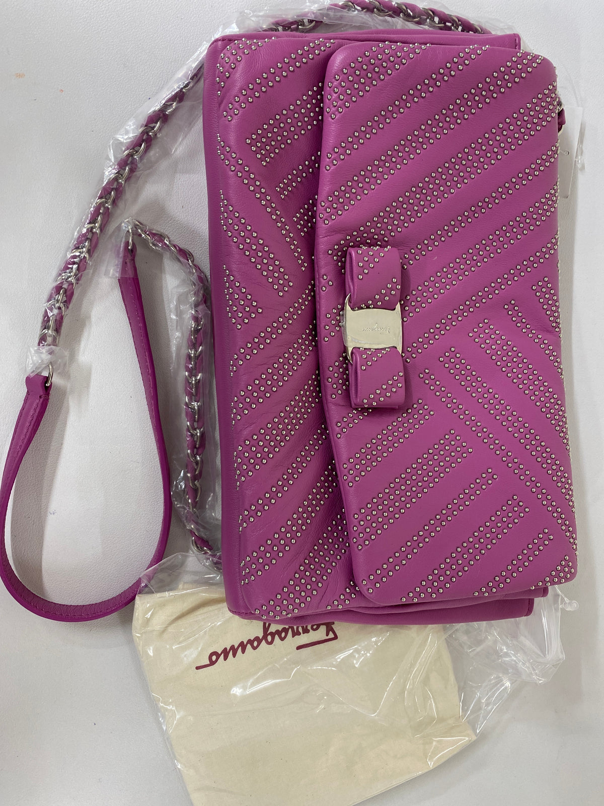 Ferragamo Pink Shoulder Bags A-19341