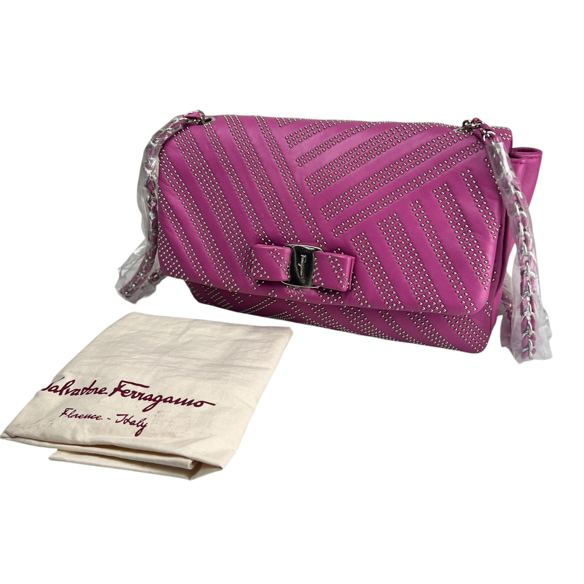 Ferragamo Pink Shoulder Bags A-19341