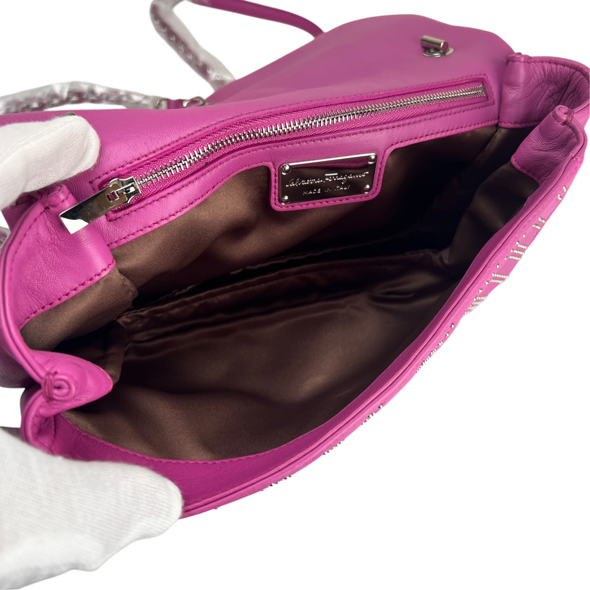 Ferragamo Pink Shoulder Bags A-19341