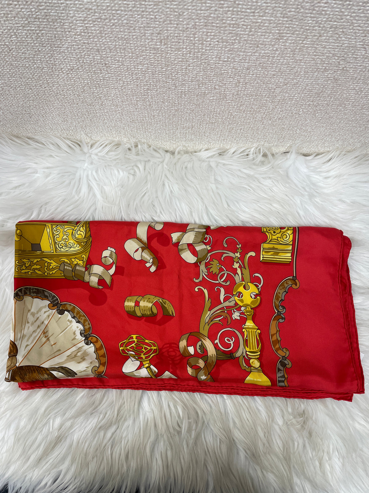 Hermes Red Scarves A-19389