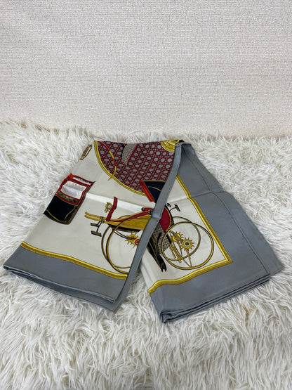 Hermes Gray Scarves A-19392