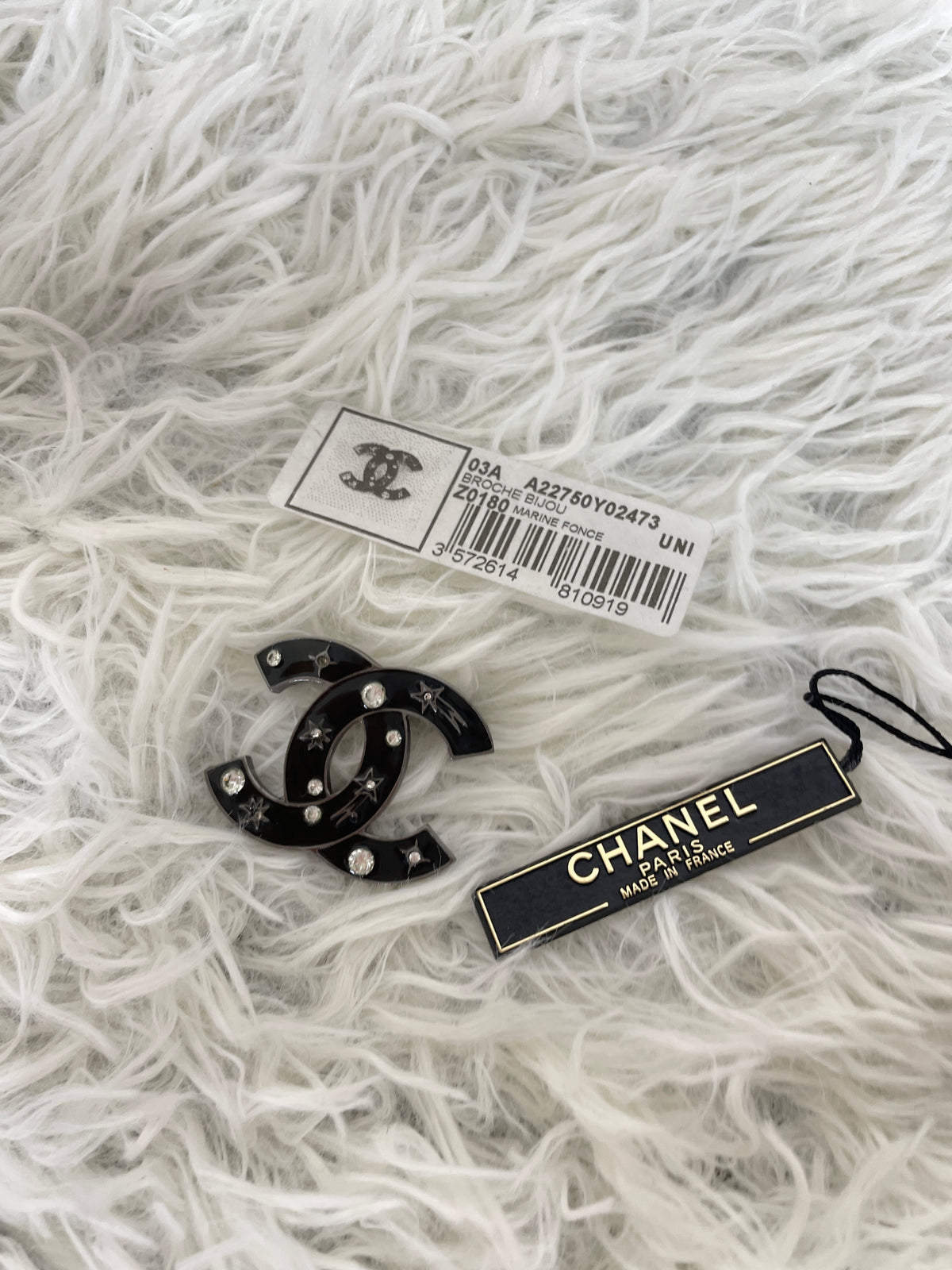 Chanel Black Brooches A-19406