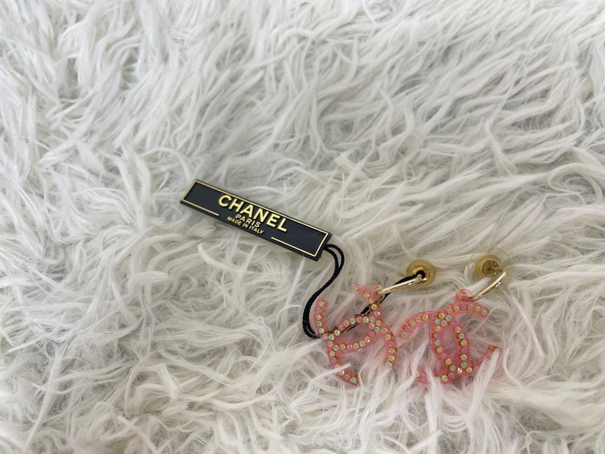 Chanel Pink Earrings A-19408
