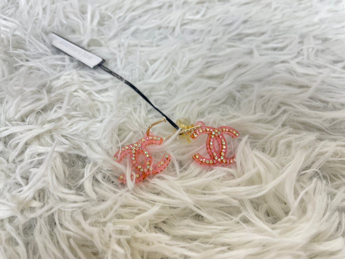 Chanel Pink Earrings A-19408