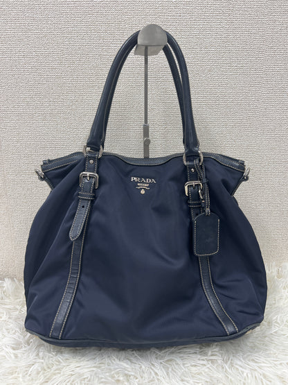 Prada Navy Handle Bags A-19547