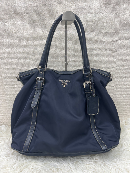 Prada Navy Handle Bags A-19547