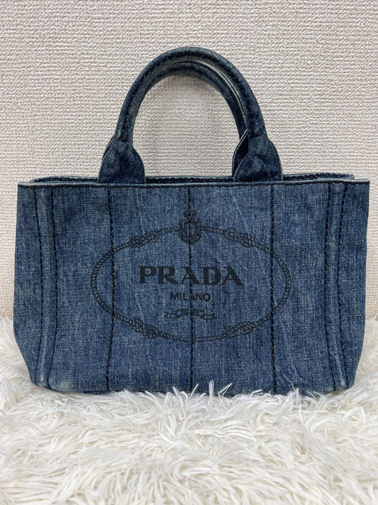Prada Navy Tote Bags A-19644