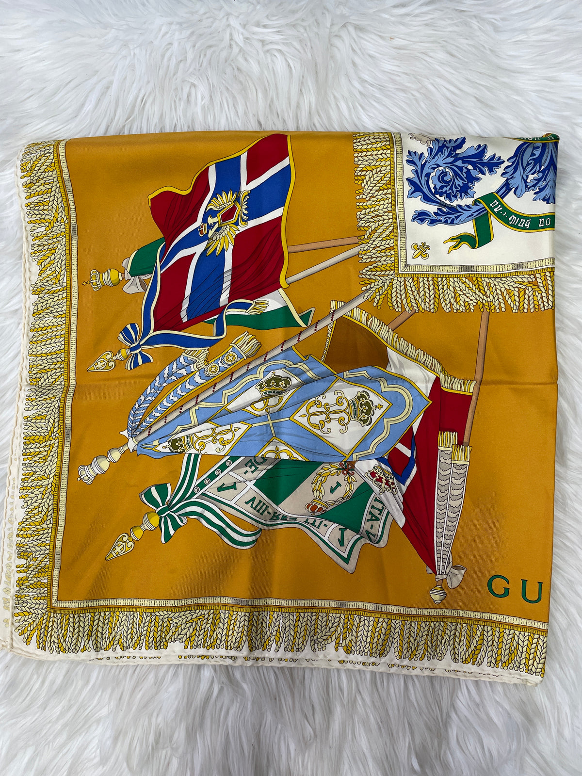 Gucci Yellow Scarves A-19657