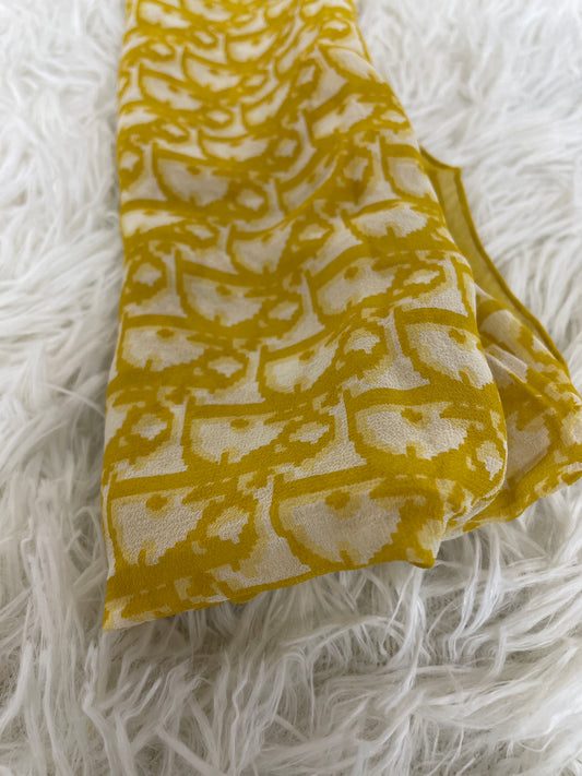 Dior Yellow Scarves A-19861