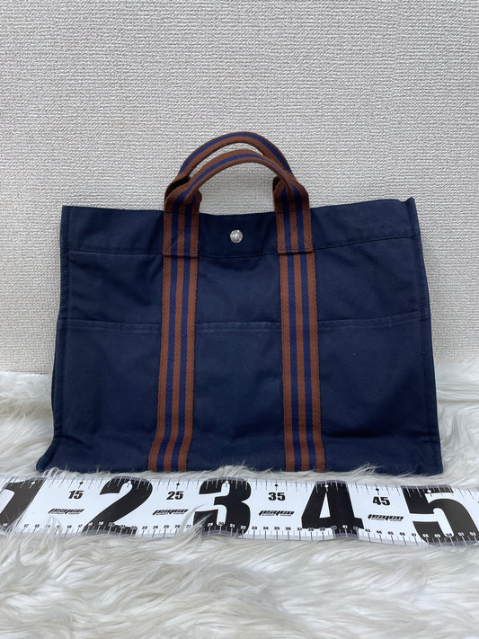 Hermes Navy Tote Bags A-20110