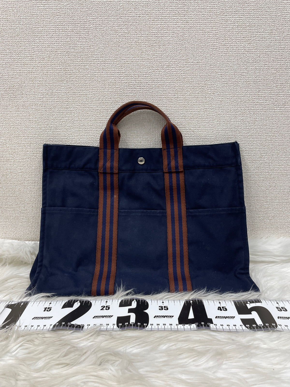 Hermes Navy Tote Bags A-20110